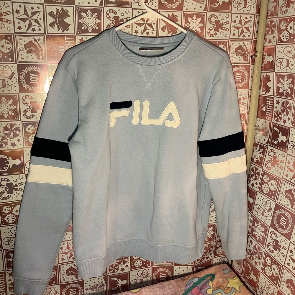 💎VINTAGE Blue Fila Crew Neck Sweatshirt💎